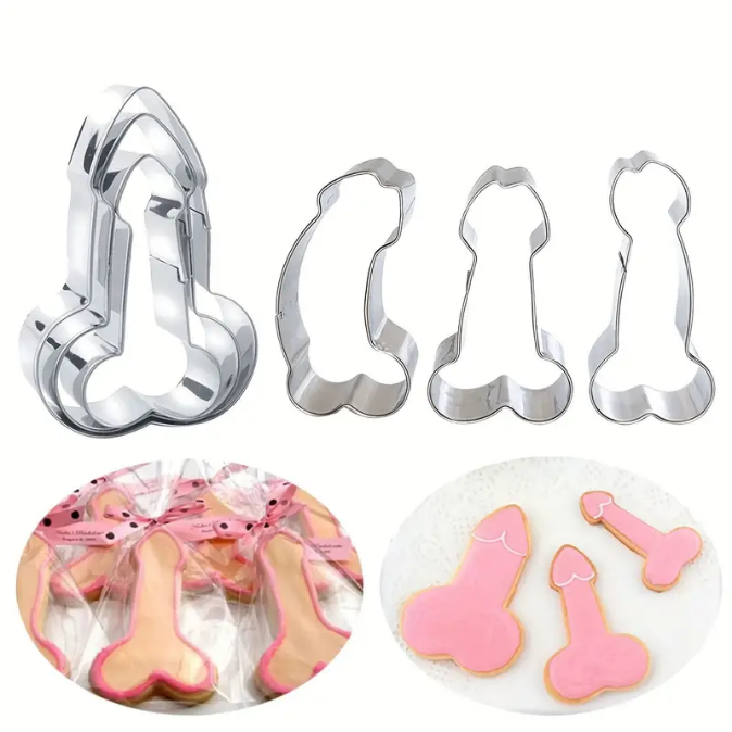 3 Piece Penis Cookie Cutter