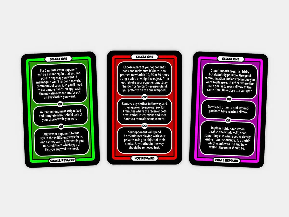 BEDROOM BATTLE GAME CARDS