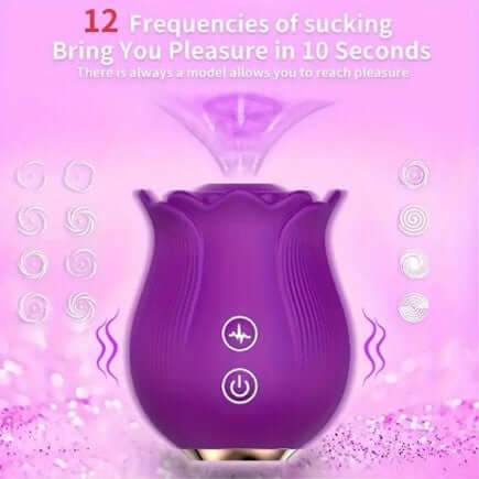Rose Sucking Vibrator V-Unique Adult Toys Rose Sucking Vibrator V-Unique Adult Toys