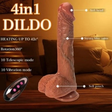 22.86cm Vibrating Dildo-App