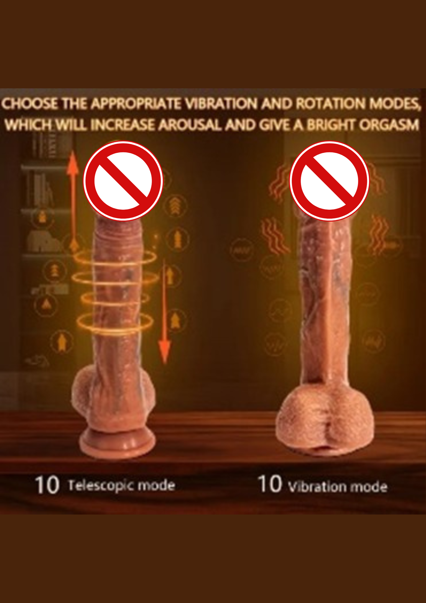 22.86cm Vibrating Dildo-App