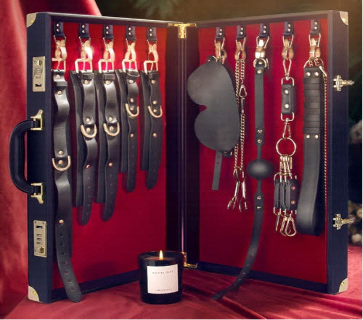 BONDAGE SET IN BRIEFCASE