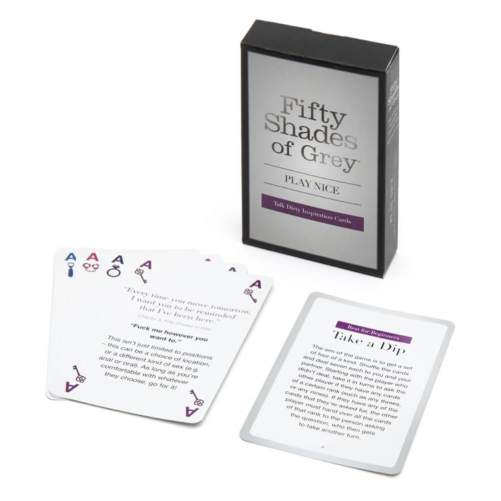 Fifty Shades Play Nice Talk Dirty Card Game