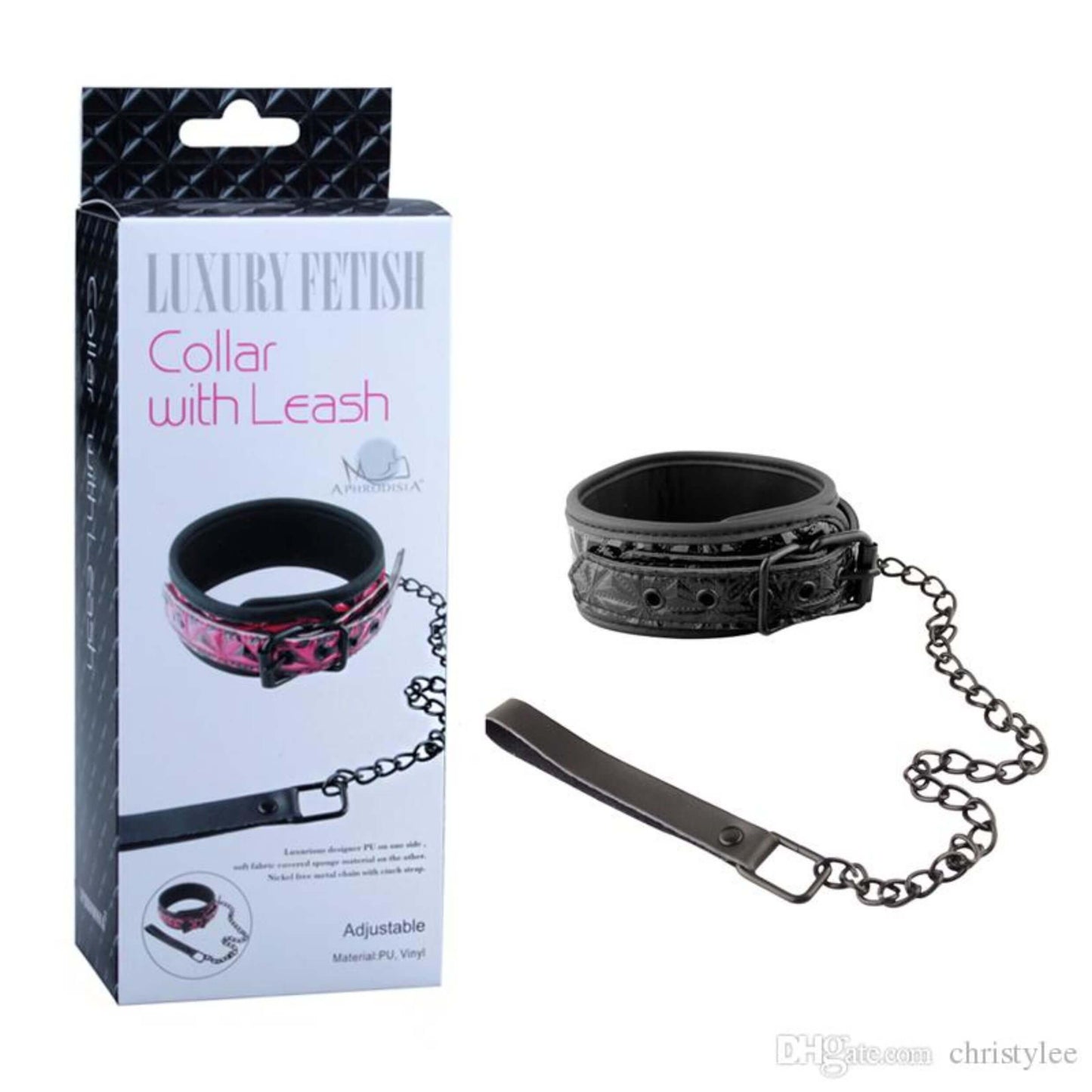 Luxury Fetish - Collar With Leash