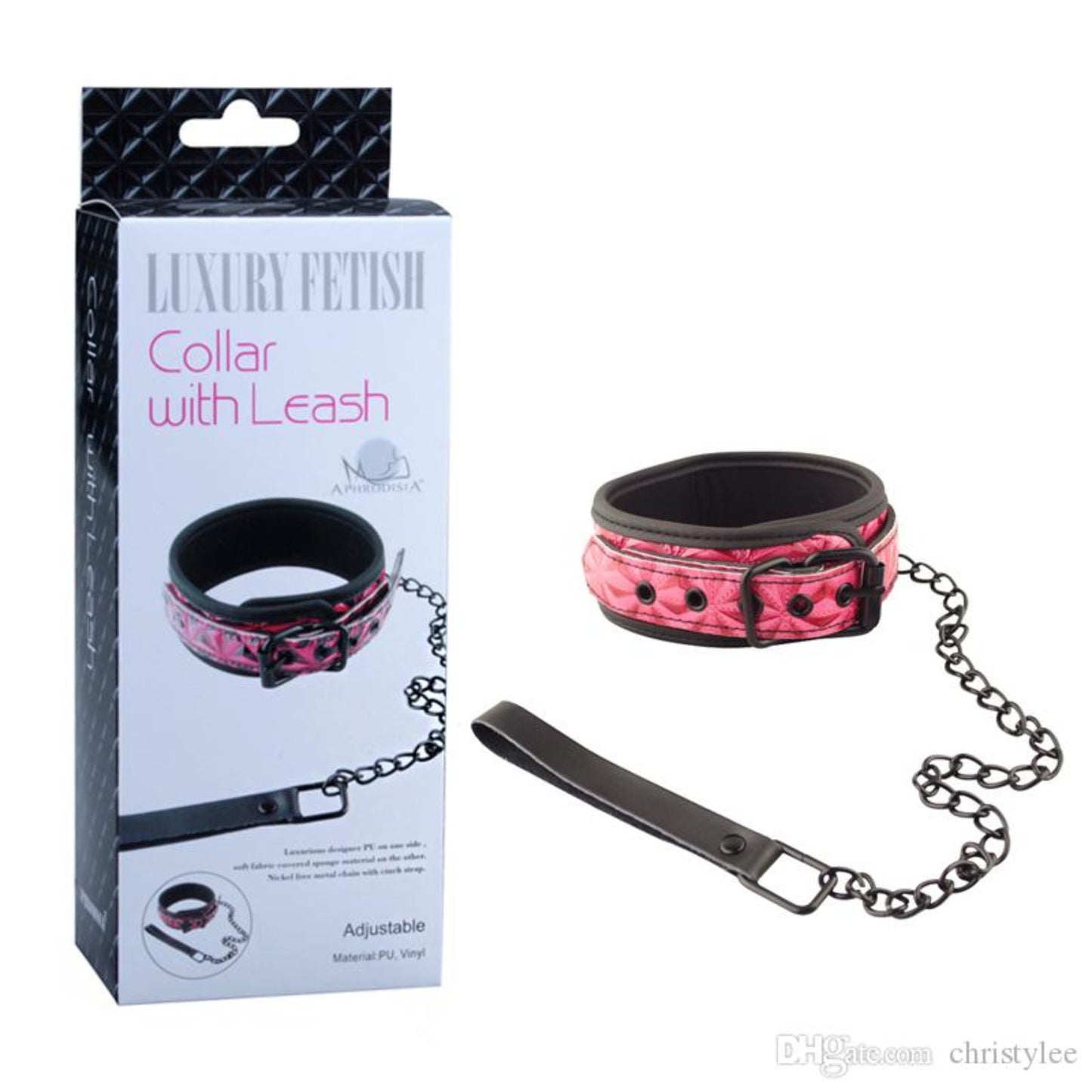 Luxury Fetish - Collar With Leash