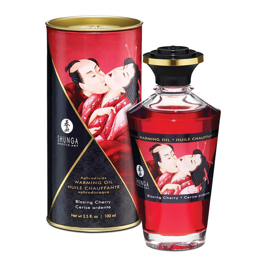 Shunga Intimate Kisses Oil - Cherry - 100ml