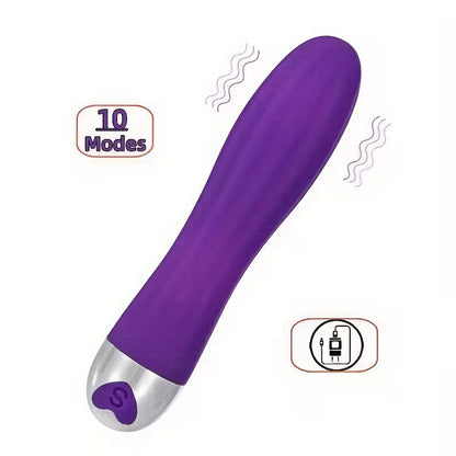 10 Speed Rechargeable Vibrating Dildo