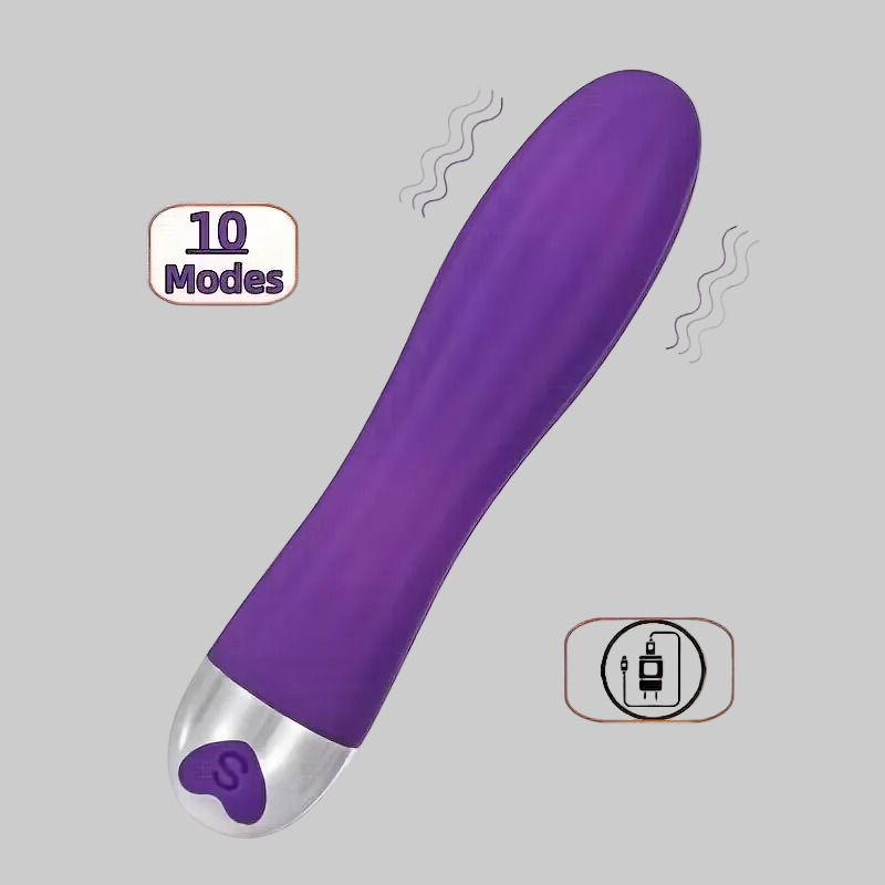 10-Speed Rechargeable Vibrating Dildo