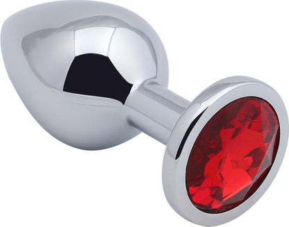 Metal Gemstone Anal Plug-Large