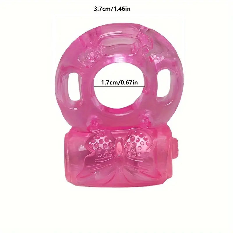 Mini Pink Vibrating Cock Ring