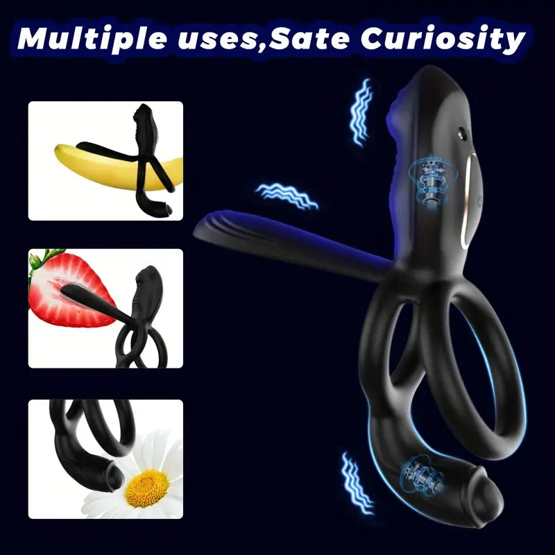 Couples Multi-Stimulation Vibrating Cock Ring