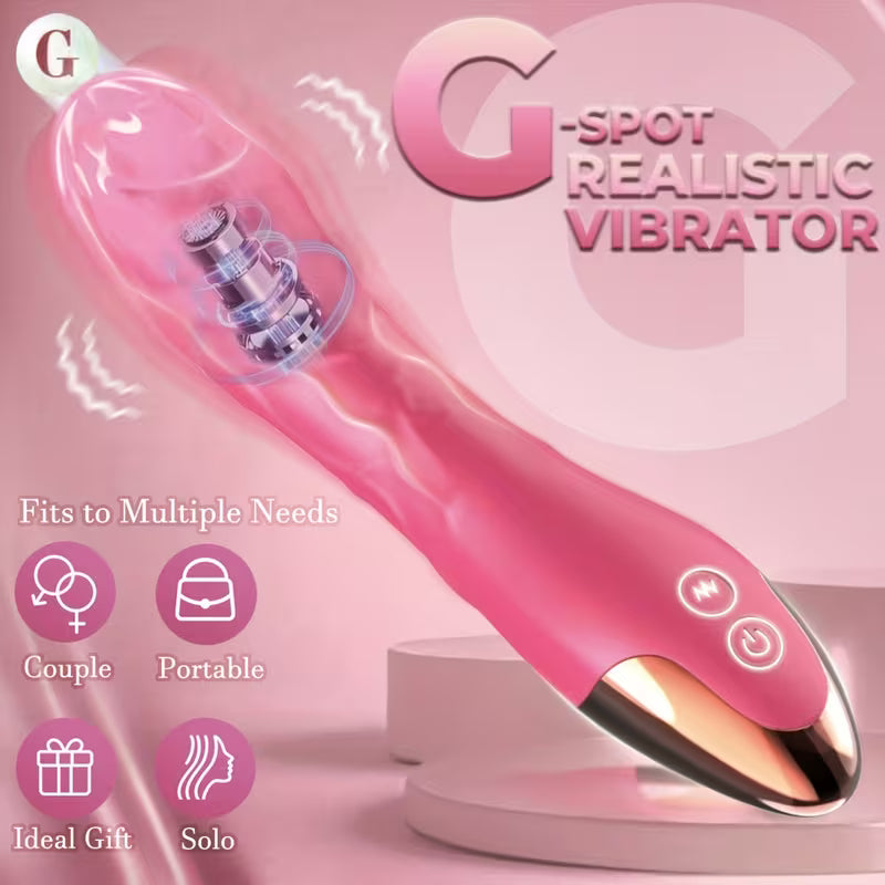 19.7cm Realistic G-Spot & Clitoral Vibrator