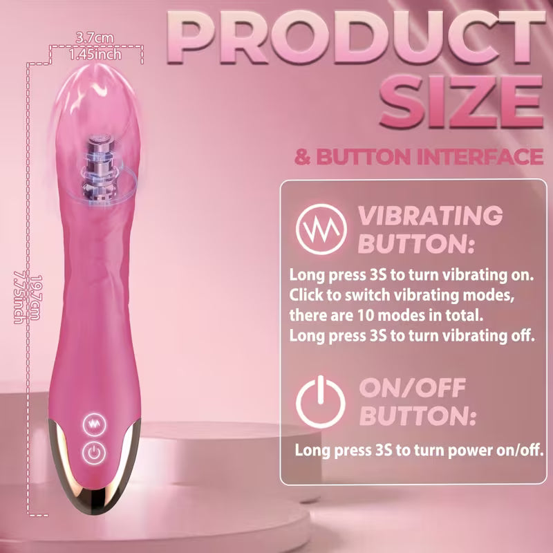 19.7cm Realistic G-Spot & Clitoral Vibrator