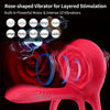 Vibrating Ring with Rose Clit Stimulator