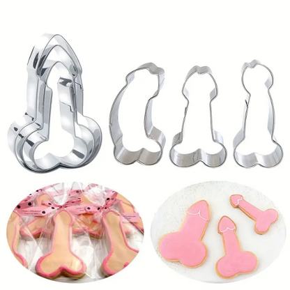 3 Piece Penis Cookie Cutter