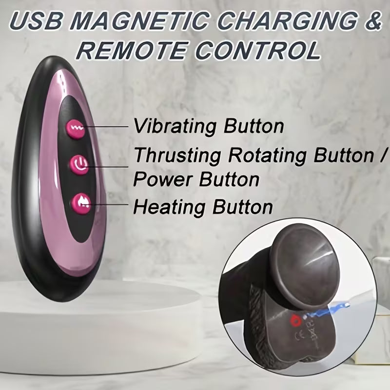 9 Modes Heated Realistic Dildo