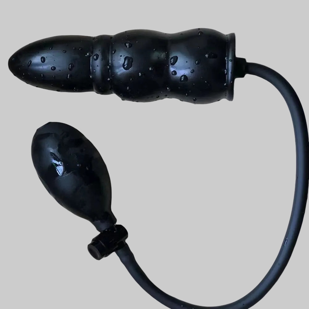 INFLATABLE BEADED BUTT PLUG