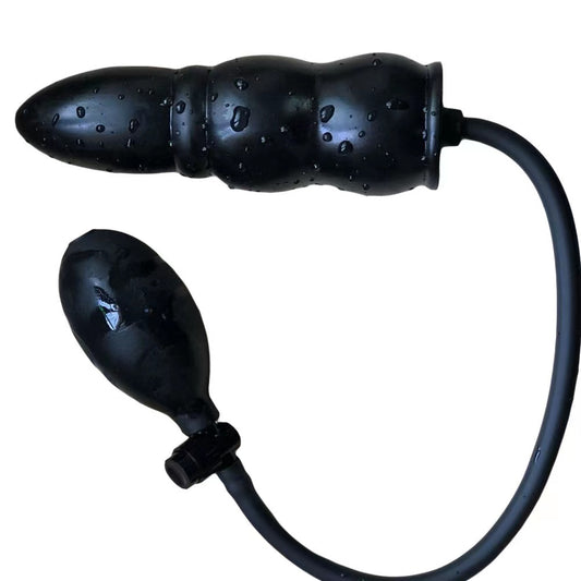 INFLATABLE BEADED BUTT PLUG