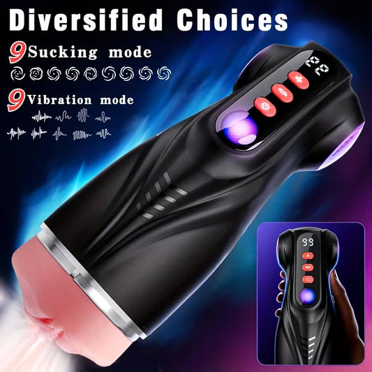 3 in 1 Men's Masturbator with app