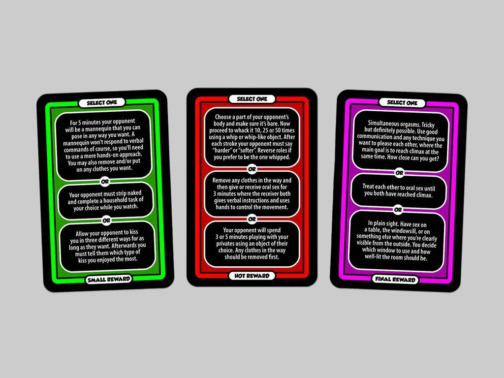 BEDROOM BATTLE GAME CARDS