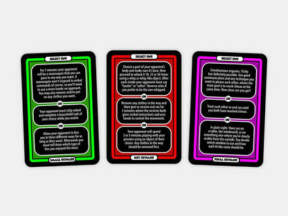 BEDROOM BATTLE GAME CARDS