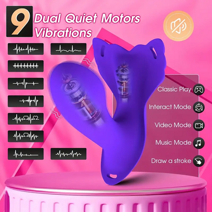 Wearable Panty Vibrator Insertion Dildo