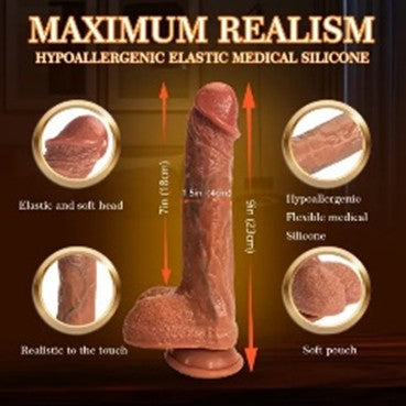 22.86cm Vibrating Dildo-App