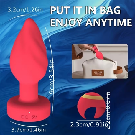 Anal Plug Vibrator with Ring Remote