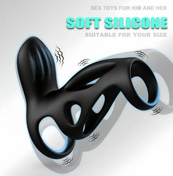 Dual-Motor Vibrating Cock Ring