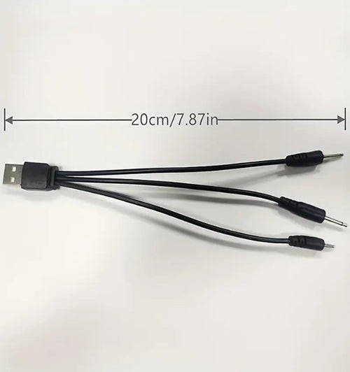 3-Head USB Charging Cable for Rechargeable Toys