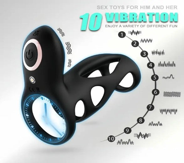 Dual-Motor Vibrating Cock Ring