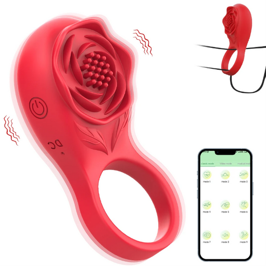 Rose Cock Ring - App Control