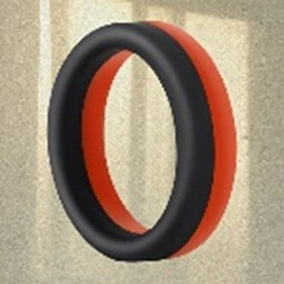 Black/Red Large Cock Ring