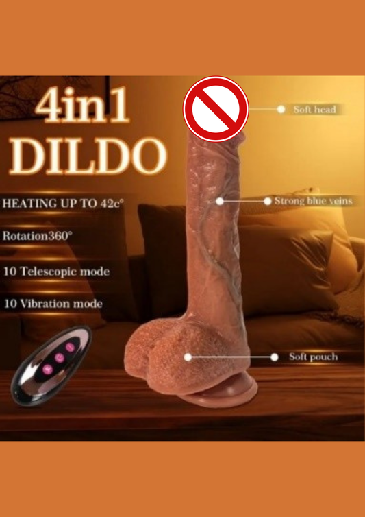 22.86cm Vibrating Dildo-App