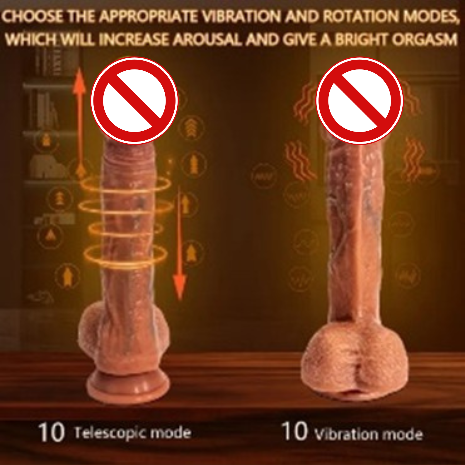 22.86cm Vibrating Dildo/Penis