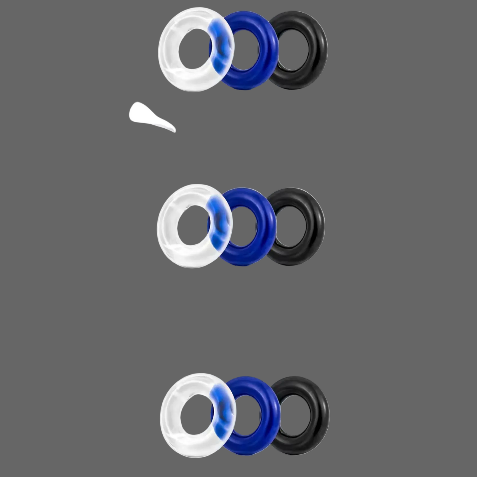 3-Pack Multi-Colour Cock Rings