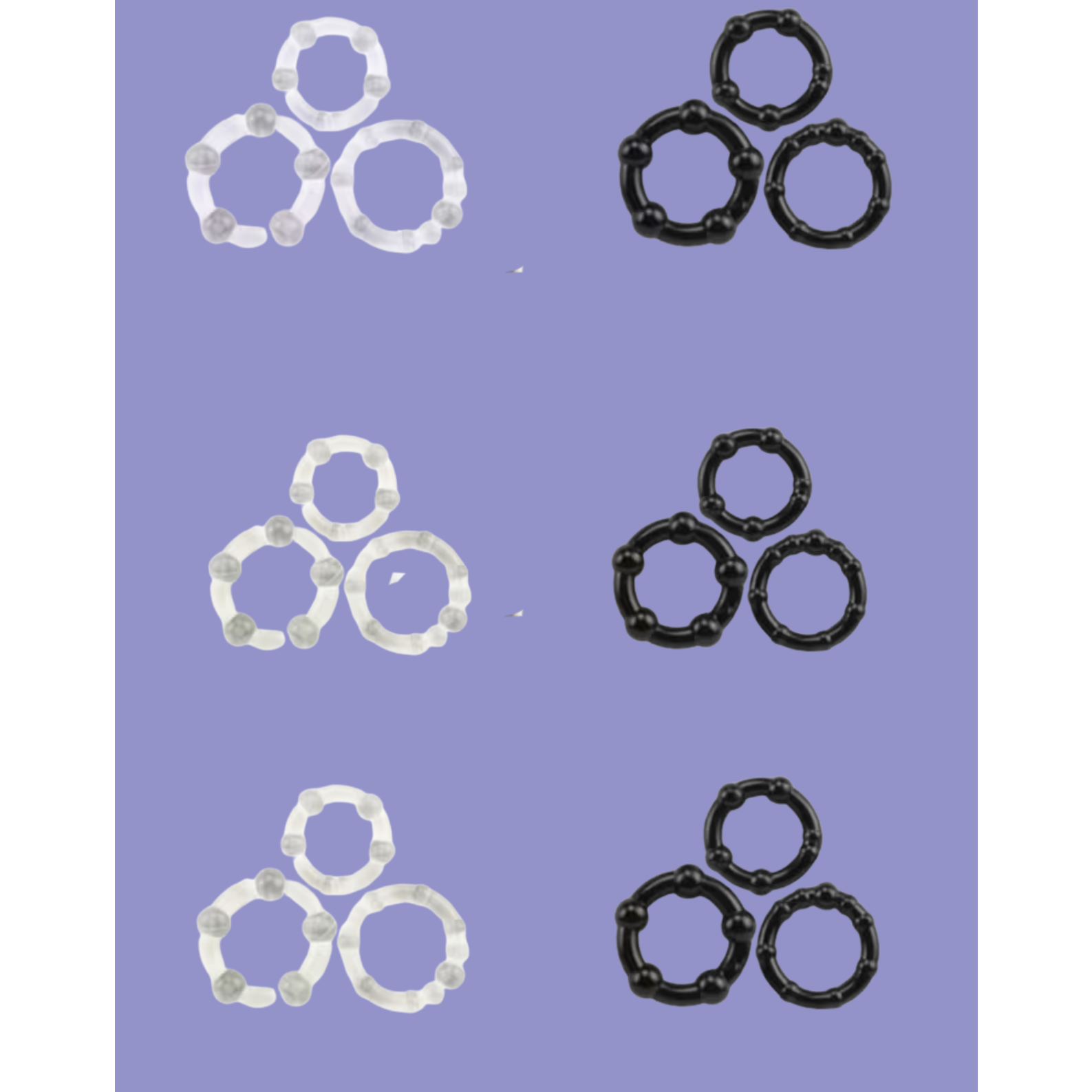 3-Pack Flexible Cock Rings