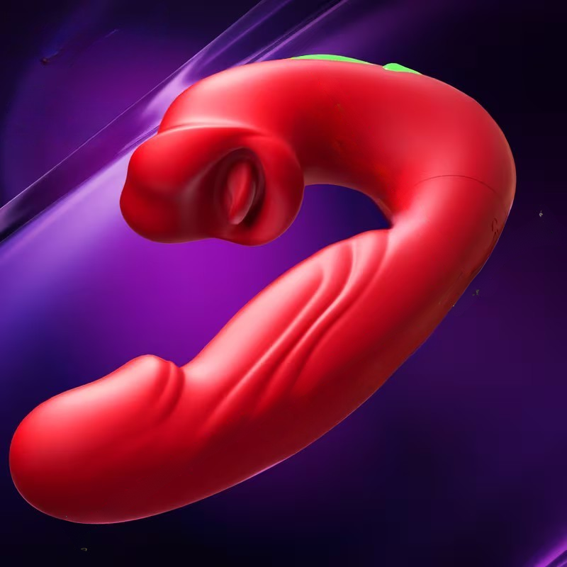 Red Lip Thrusting G-Spot & Clitoral Vibrator