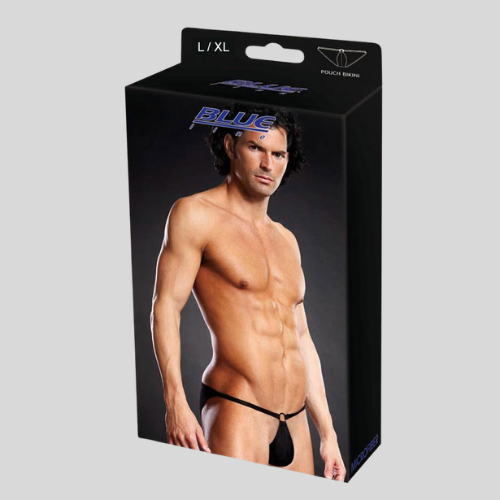 BlueLine Mens Pouch Bikini - Black - S/M