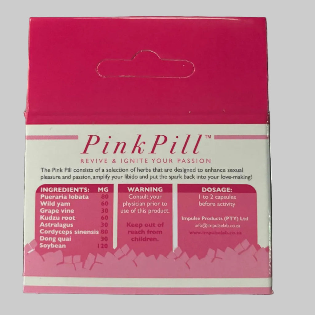 Pink Pill Female Libido Support Capsules 6-Pack