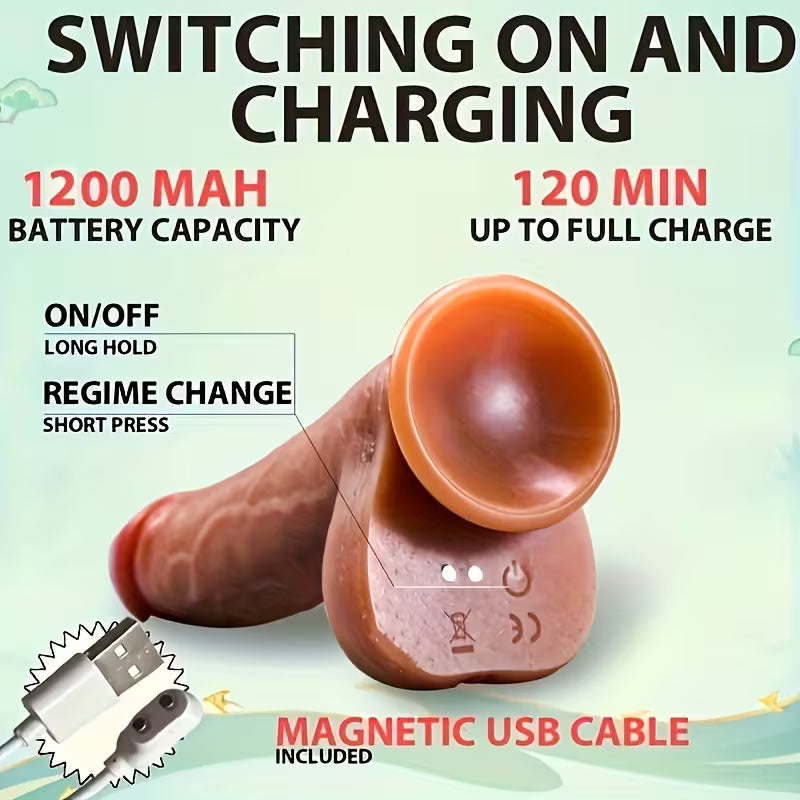 22cm Vibrating Dildo