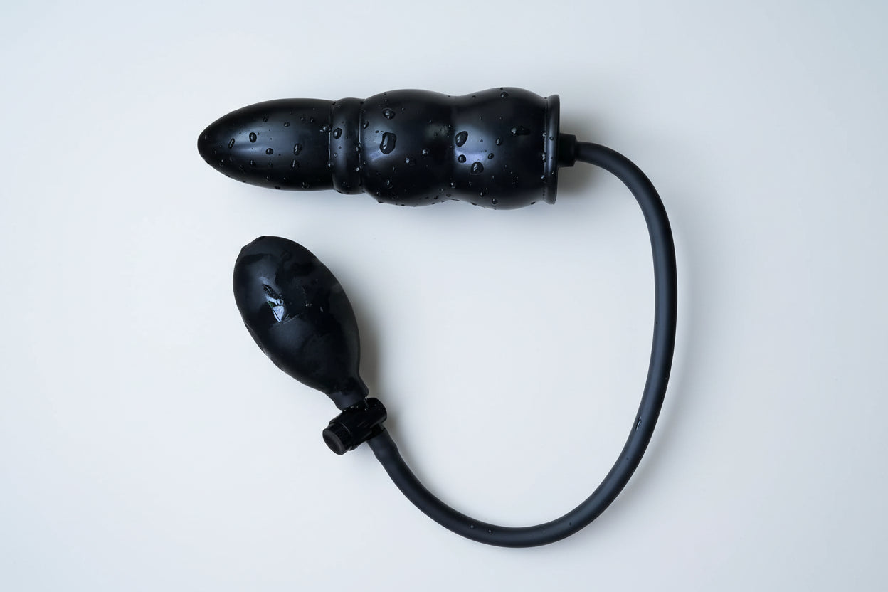 INFLATABLE BEADED BUTT PLUG
