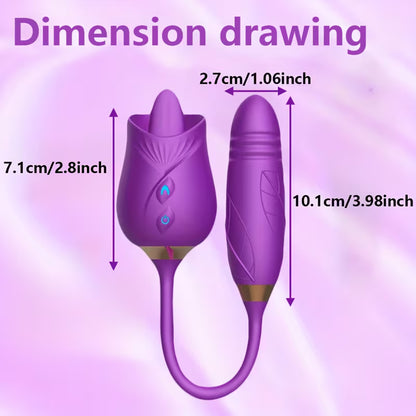 Rose with Licking/slap and shaking motion x 10 Speed