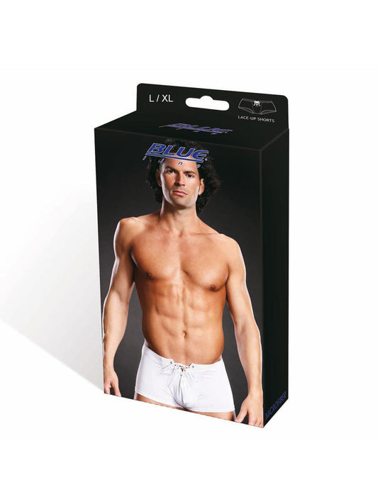BlueLine Mens Lace Up Trunk - White - L/XL