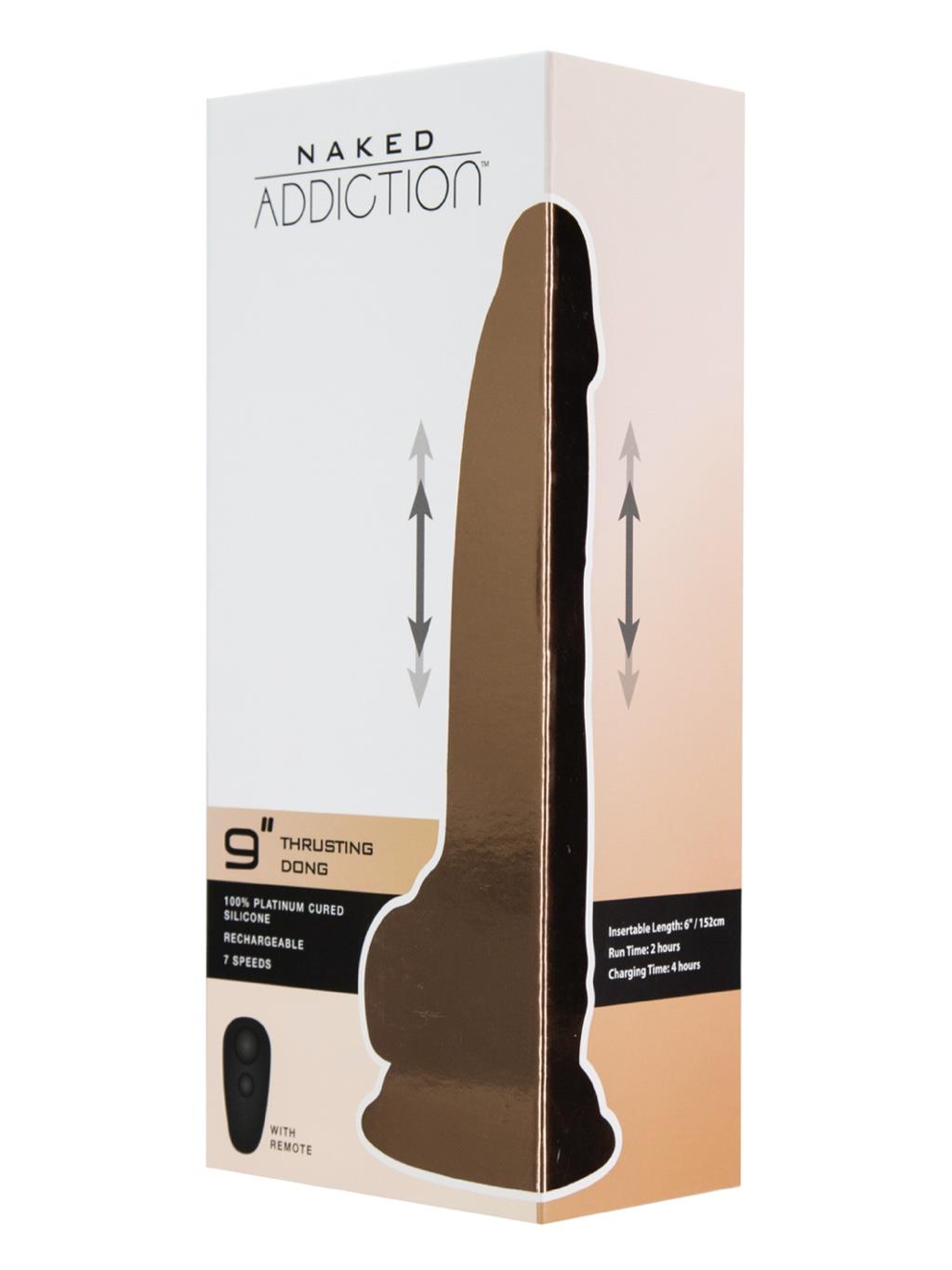 Swan Naked Addiction - 9" Thrusting Vibrator