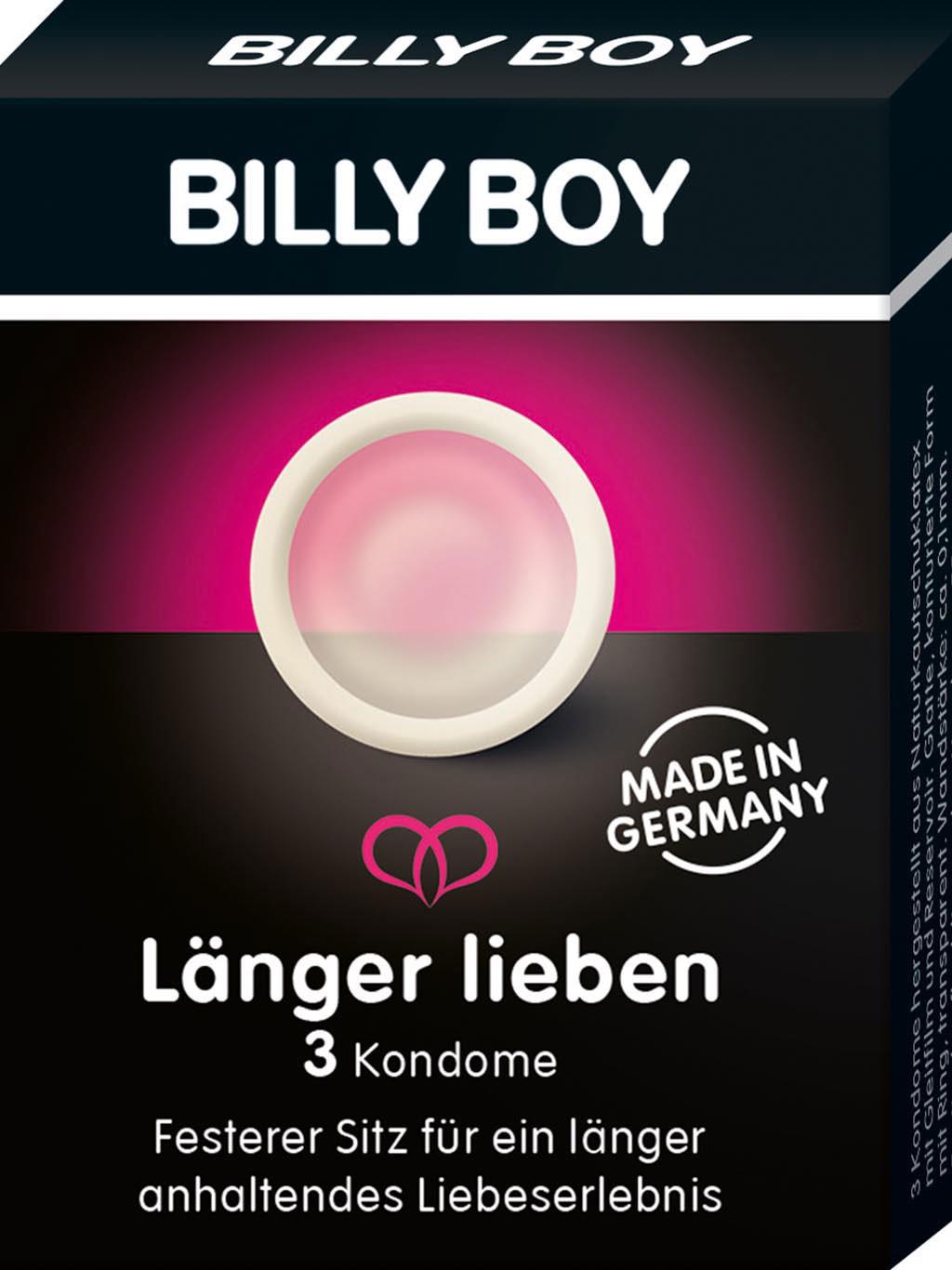 Var. Billy Boy Condoms - 3pcs - Contoured