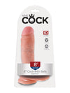 King Cock 8 Inch with Balls - Light