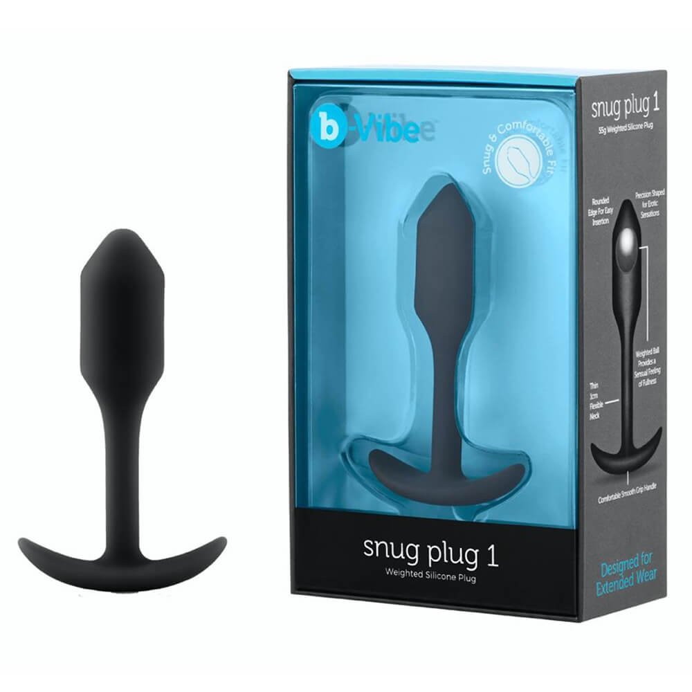 B-Vibe Snug Plug 1 - Black