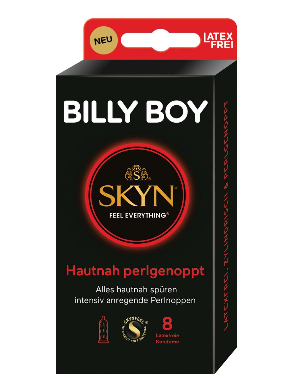 Billy Boy Skyn Extra Studded Latex Free - 8 Pack