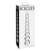 Icicles No. 2  Glass Beaded Dildo - Clear